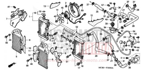 RADIATEUR XL650V1 de 2001